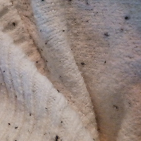 LOFT Womenw Size Small(larger fit) Mock Cowl Neck Poncho Sweater Speckle Flecked - Picture 4 of 4